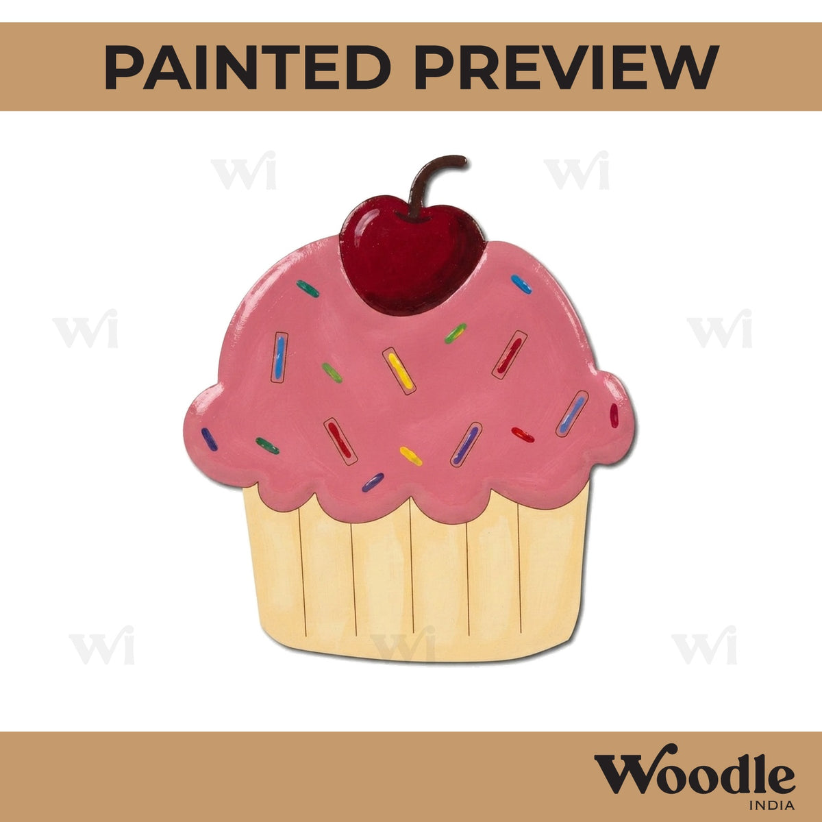 Cupcake Pre Marked MDF Design 6