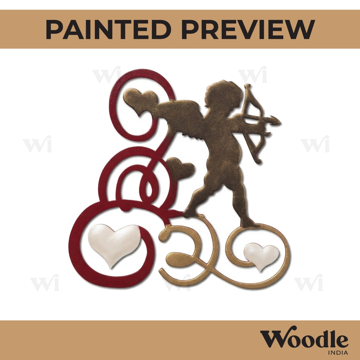Cupid Cutout MDF Design 1