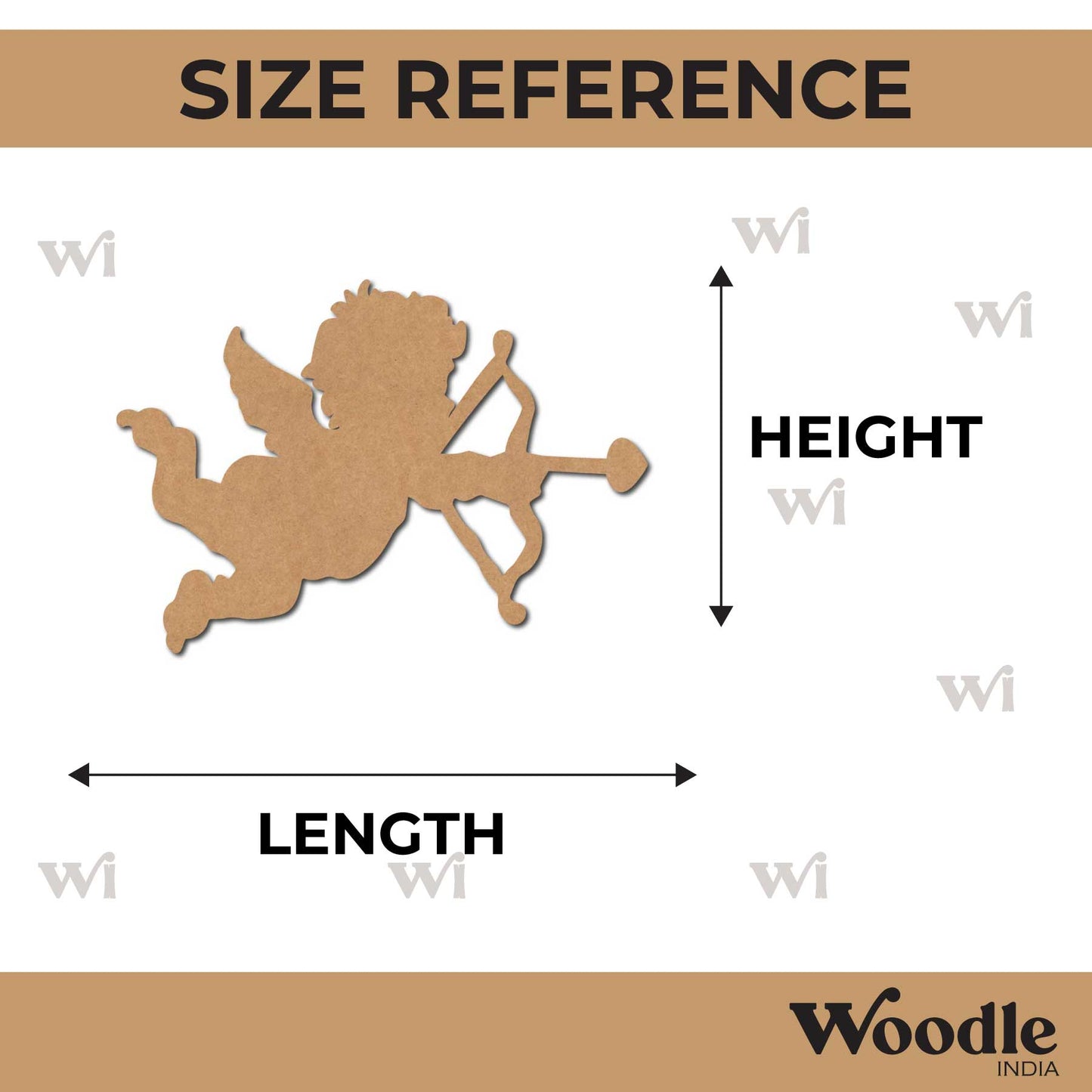 Cupid Cutout MDF Design 2