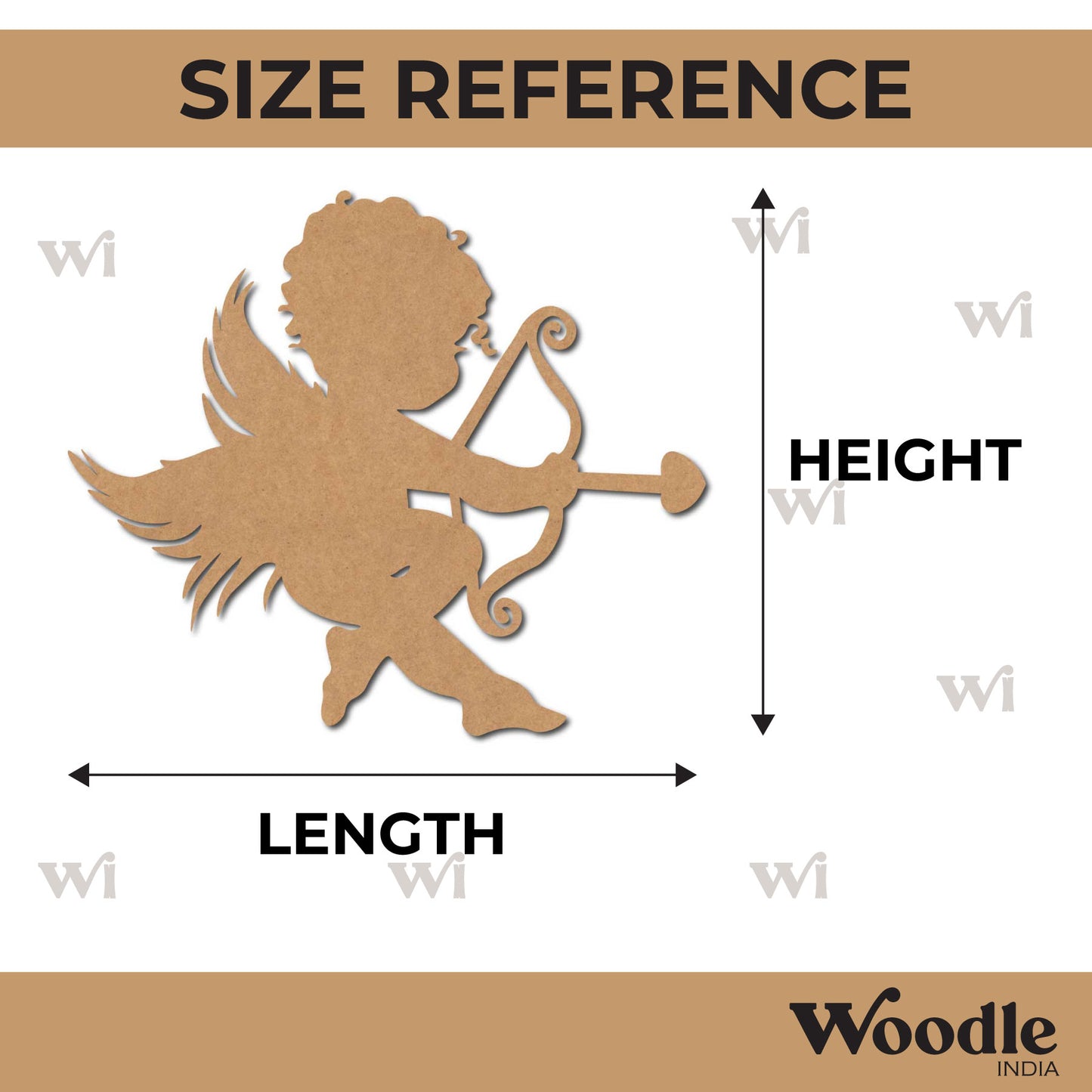 Cupid Cutout MDF Design 3
