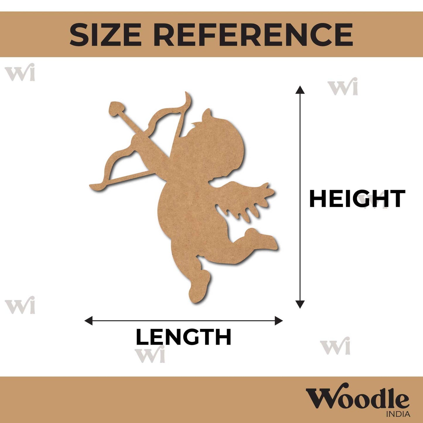 Cupid Cutout MDF Design 4