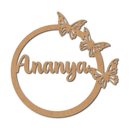 Customized Butterfly Cutout MDF Design 1