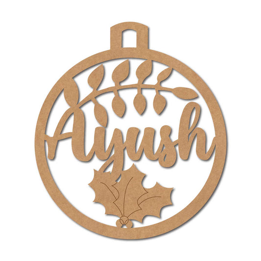 Customized Christmas Ornament Pre Marked MDF Design 1