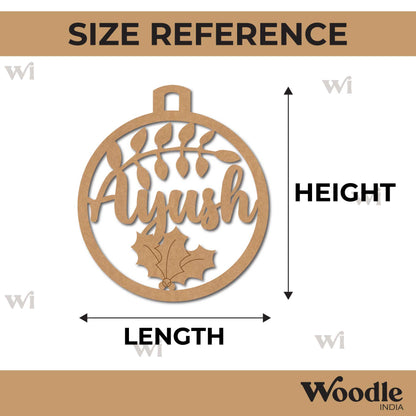 Customized Christmas Ornament Pre Marked MDF Design 1