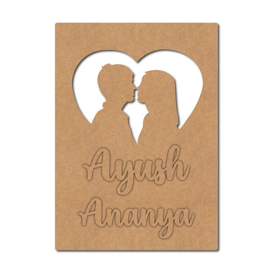 Customized Couple Base MDF Design 1