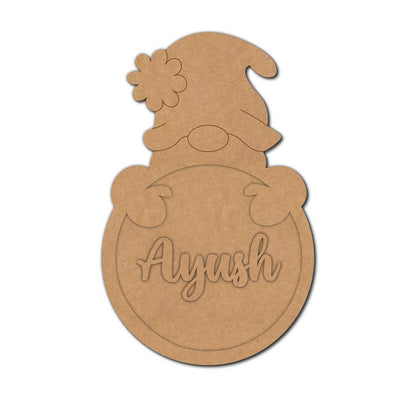 Customized Gnome Christmas Pre Marked Base MDF Design 1
