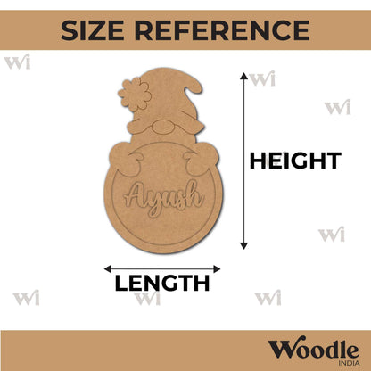 Customized Gnome Christmas Pre Marked Base MDF Design 1