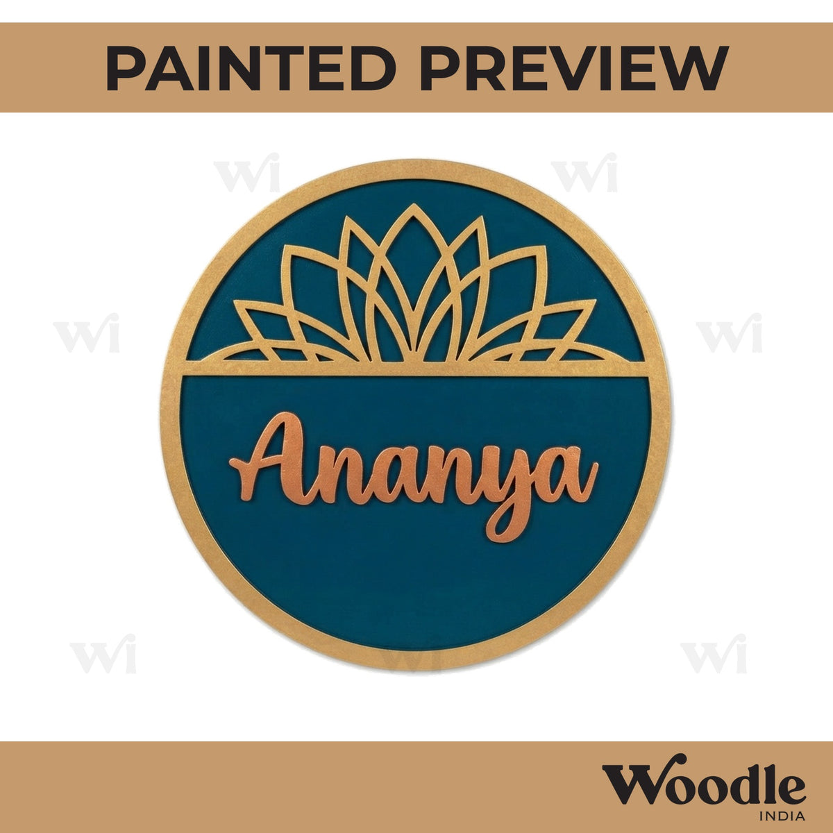 Customized Mandala Two Layered Base MDF Design 1