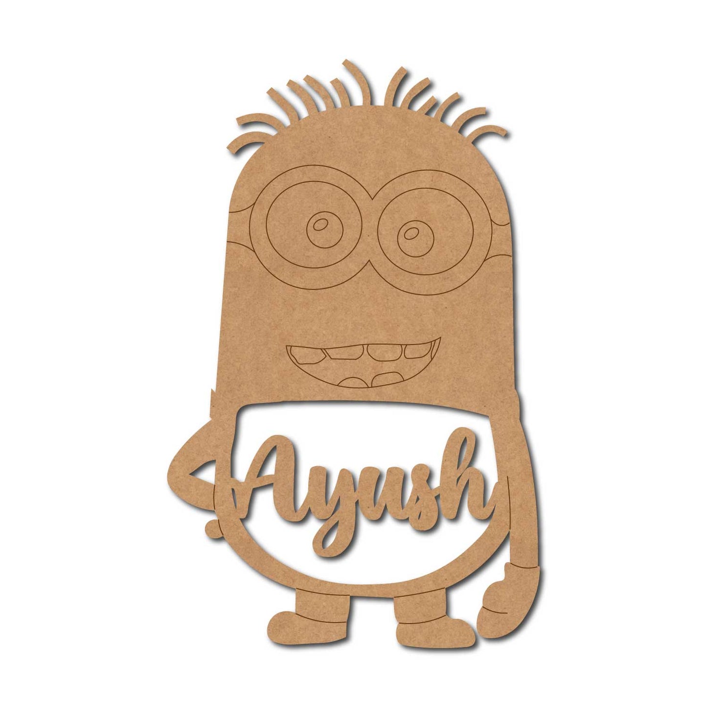 Customized Minion Cutout MDF Design 1
