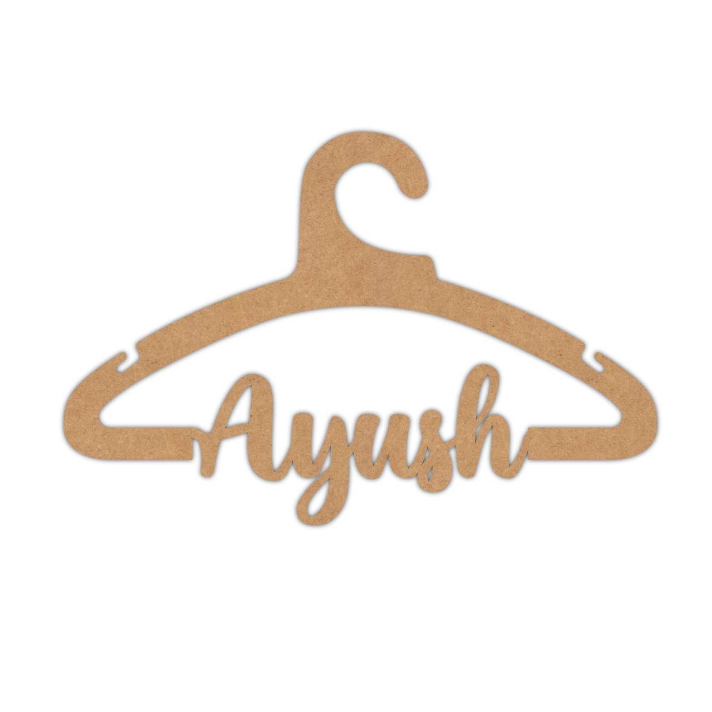 Customized Name Hanger Cutout MDF Design 1