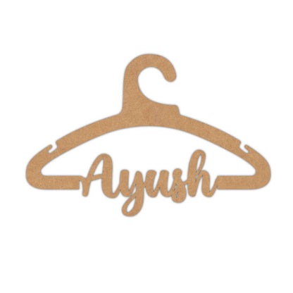 Customized Name Hanger Cutout MDF Design 1