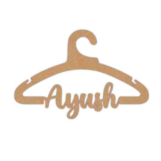 Customized Name Hanger Cutout MDF Design 1