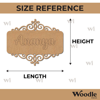 Customized Nameplate MDF Design 1