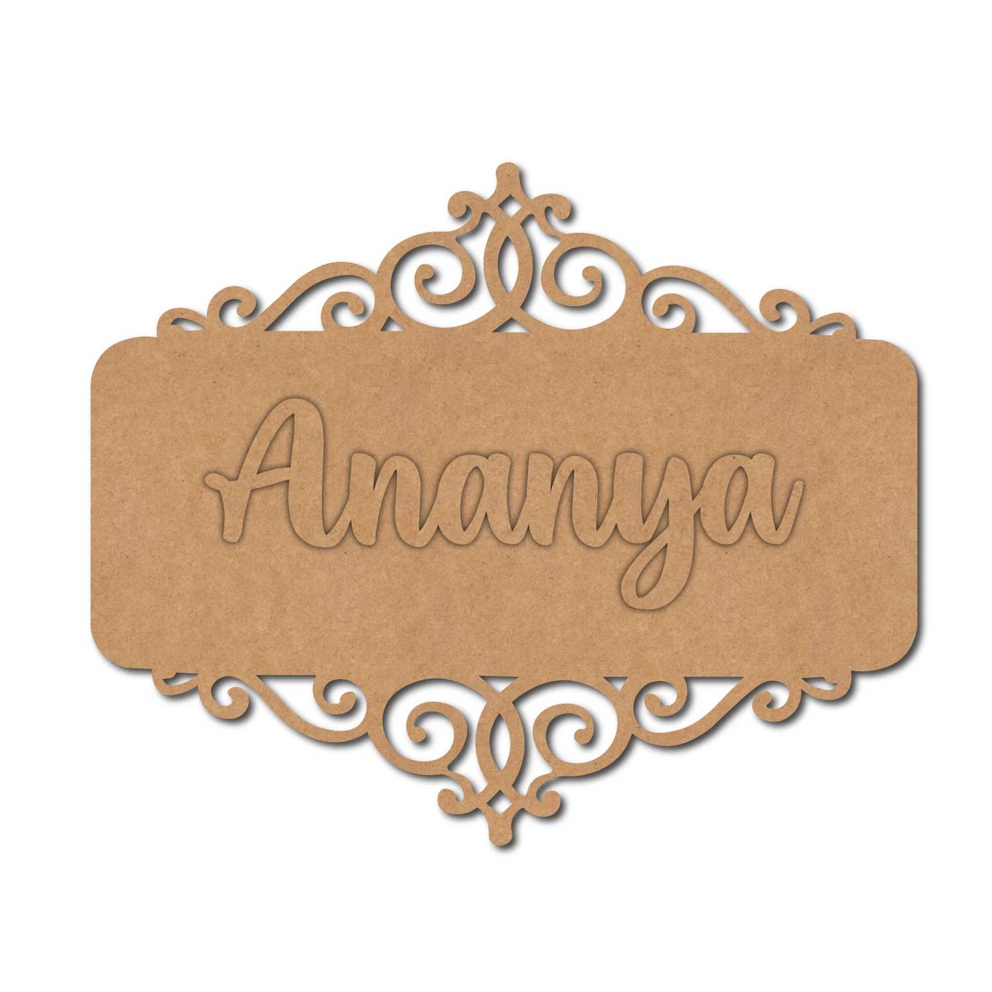 Customized Nameplate MDF Design 1
