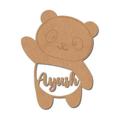 Customized Panda Pre Marked MDF Design 1