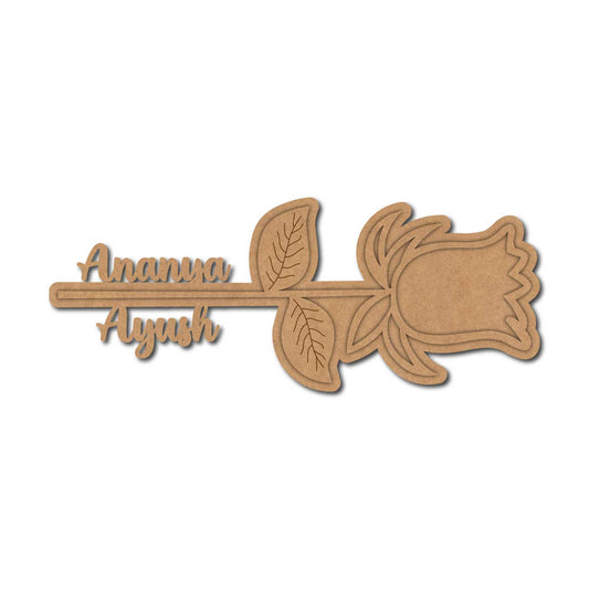 Customized Rose Pre Marked Base MDF Design 1