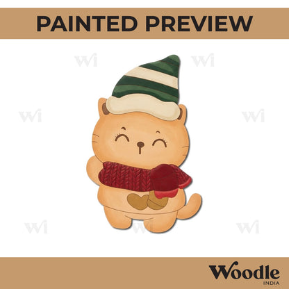 Cute Cat Pre Marked MDF Design 1