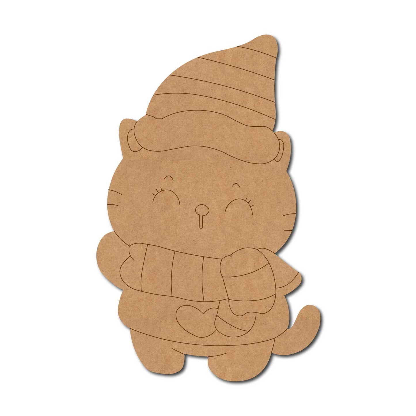 Cute Cat Pre Marked MDF Design 1