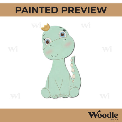 Cute Dinosaur Pre Marked MDF Design 1