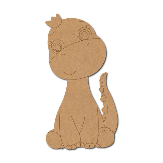 Cute Dinosaur Pre Marked MDF Design 1