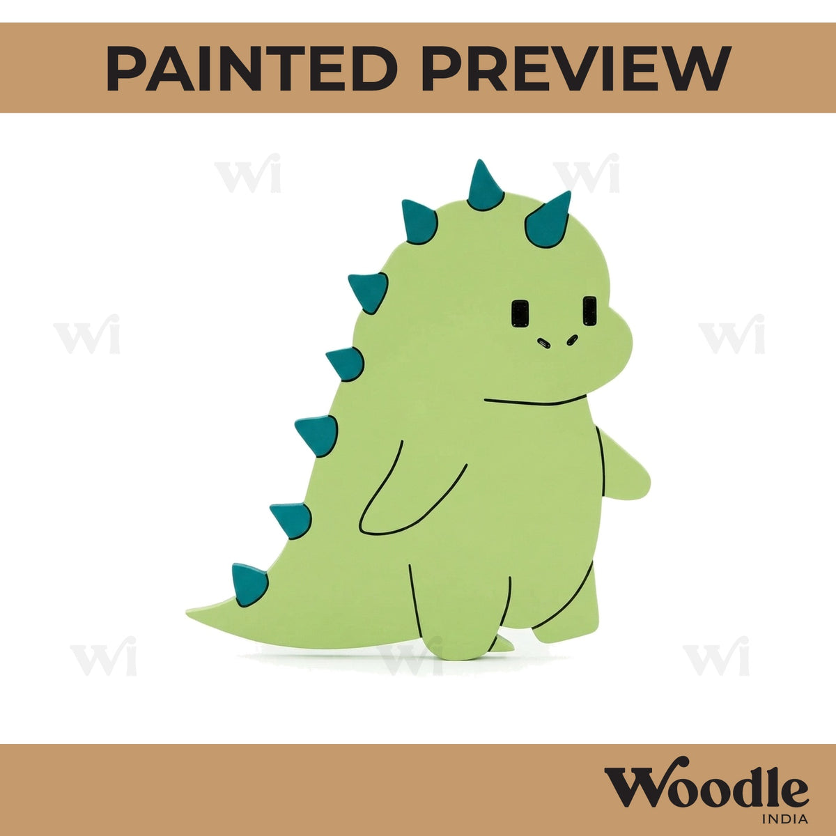Cute Dinosaur Pre Marked MDF Design 2