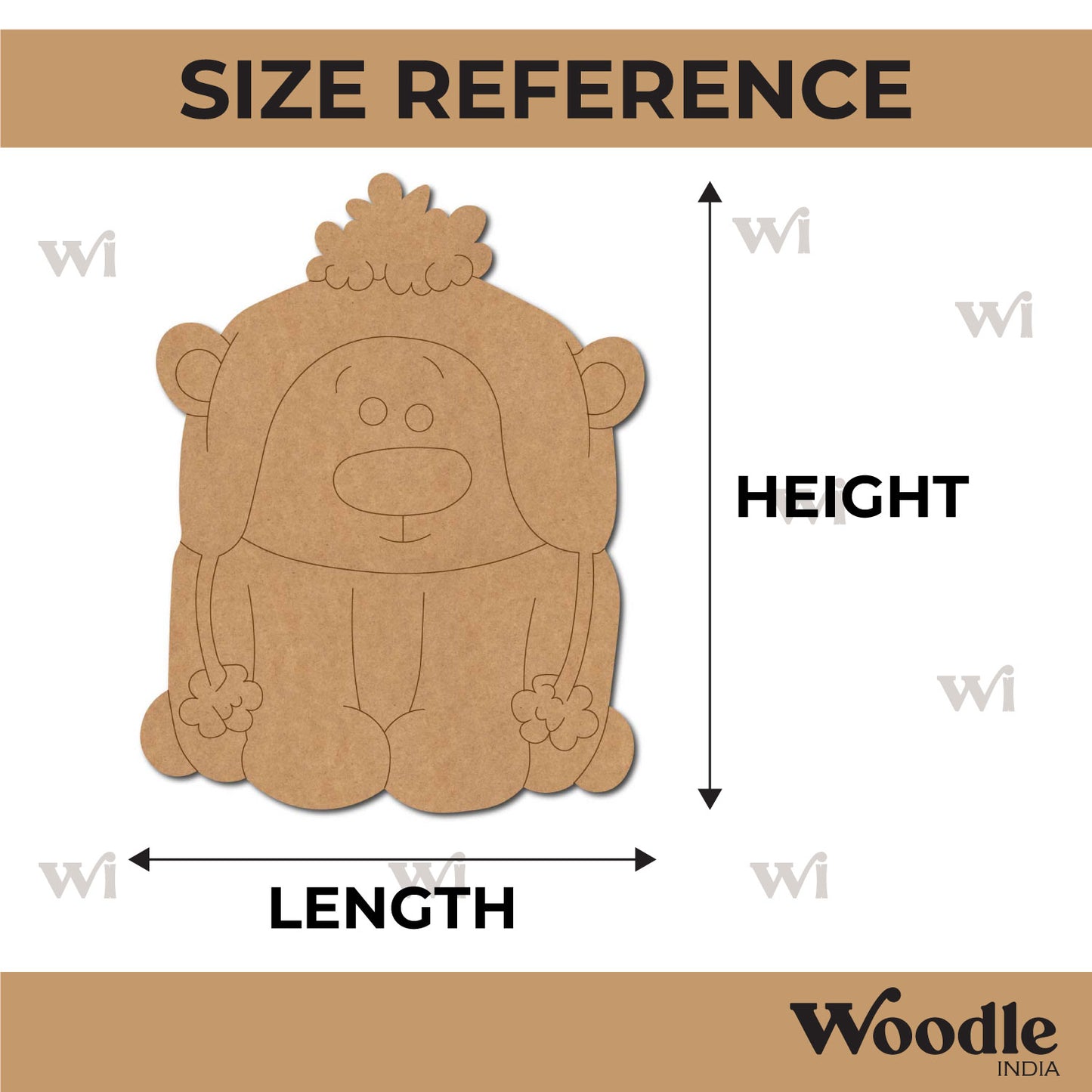 Cute Dog Pre Marked MDF Design 1