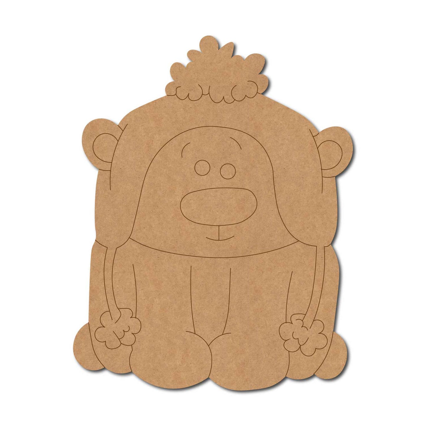 Cute Dog Pre Marked MDF Design 1
