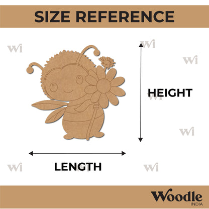 Cute Honey Bee Pre Marked MDF Design 1