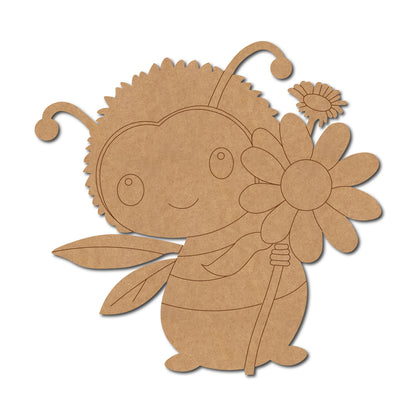 Cute Honey Bee Pre Marked MDF Design 1