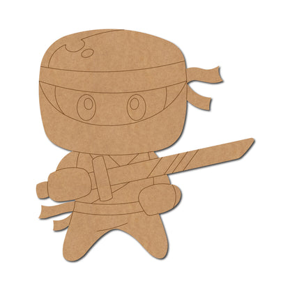 Cute Ninja Pre Marked MDF Design 2