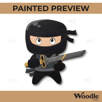 Cute Ninja Pre Marked MDF Design 2