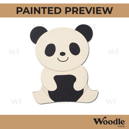 Cute Panda Pre Marked MDF Design 1