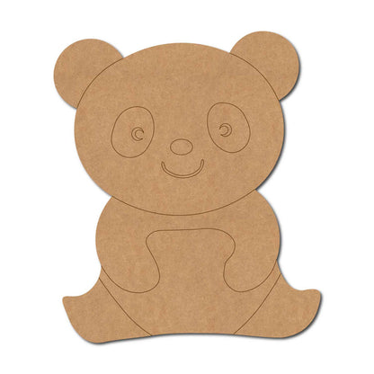 Cute Panda Pre Marked MDF Design 1