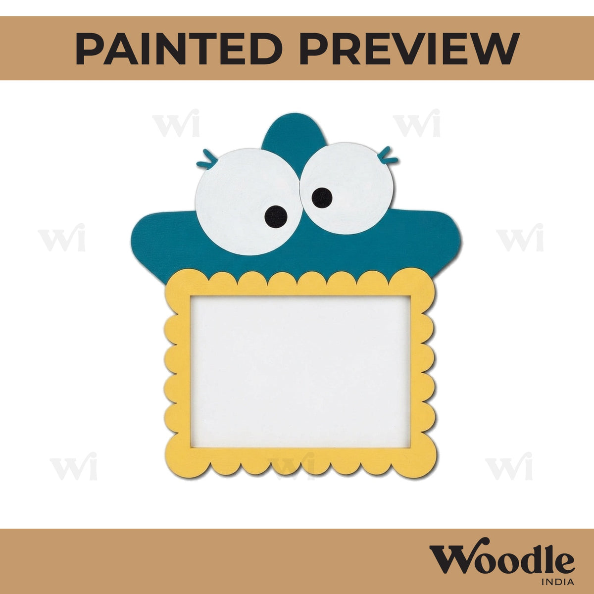 Cute Star Frame Pre Marked MDF Design 1