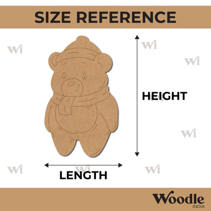 Cute Teddy Bear Pre Marked MDF Design 1