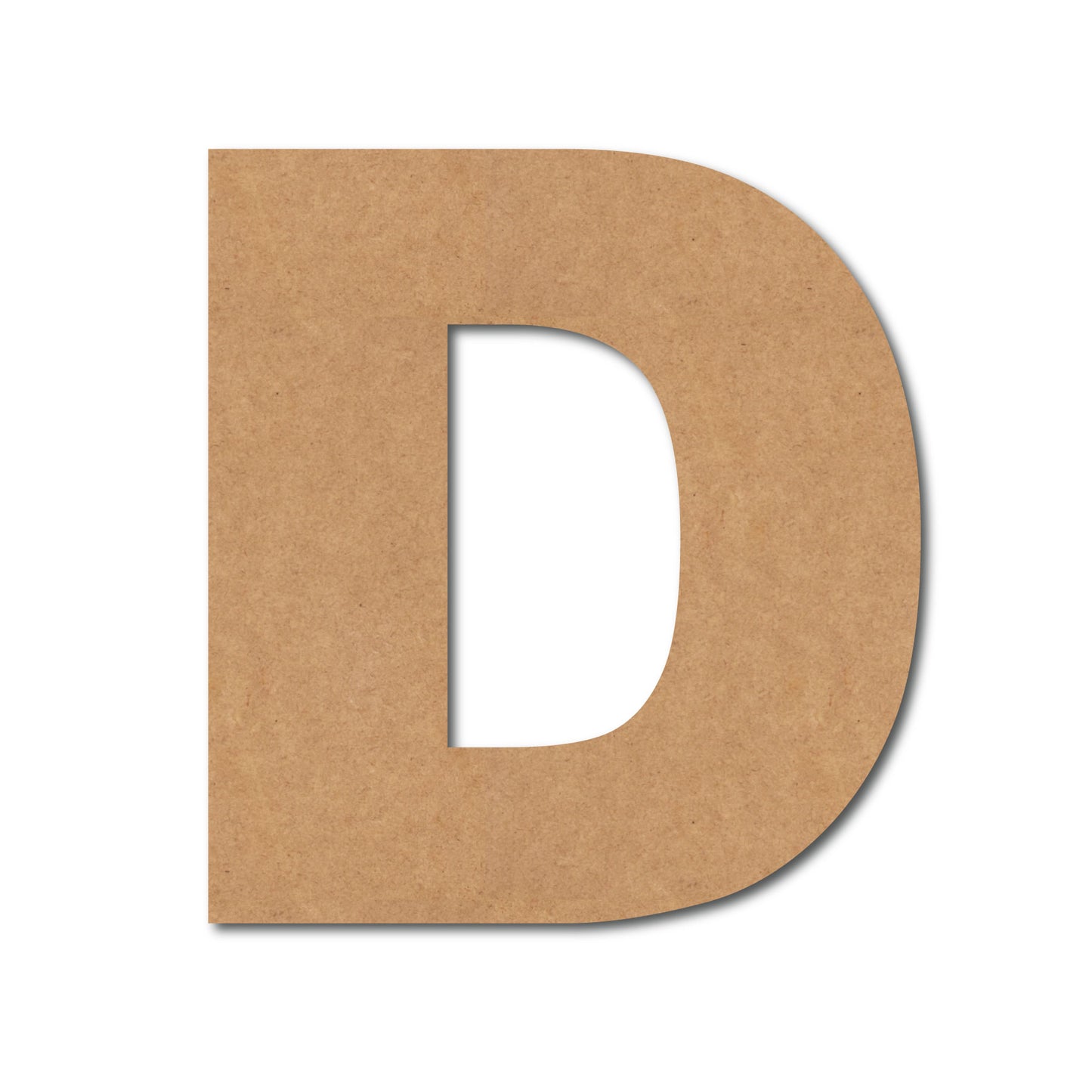 Alphabet D Monogram Cutout MDF Design 1