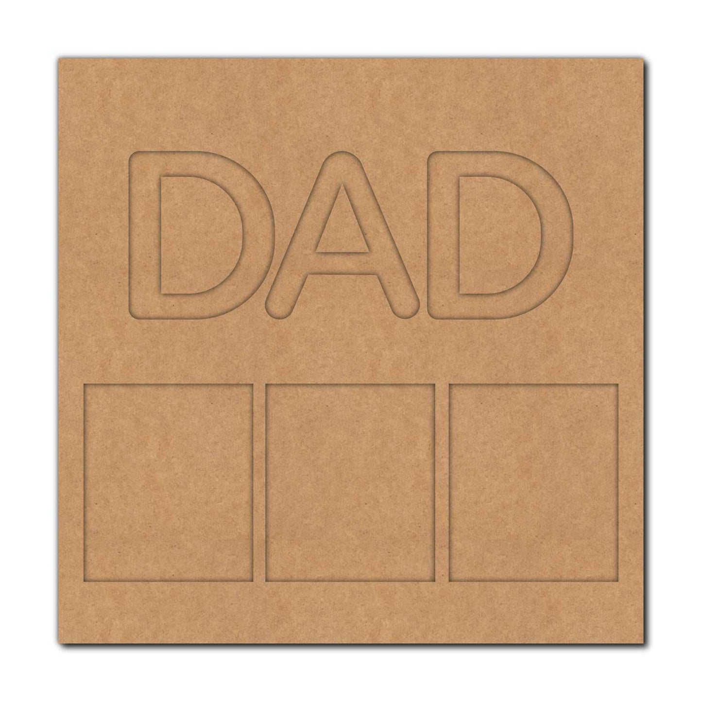 Dad Base Cutout MDF Design 1