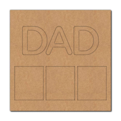 Dad Base Cutout MDF Design 1