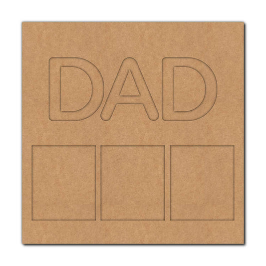 Dad Base Cutout MDF Design 1