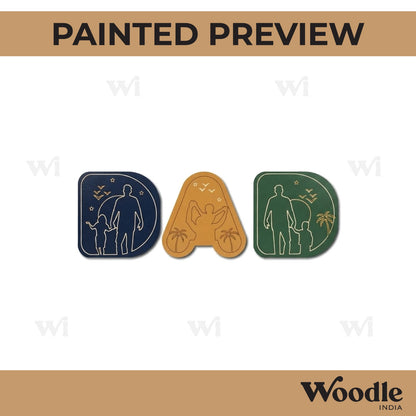 Dad Pre Marked Set MDF Design 1