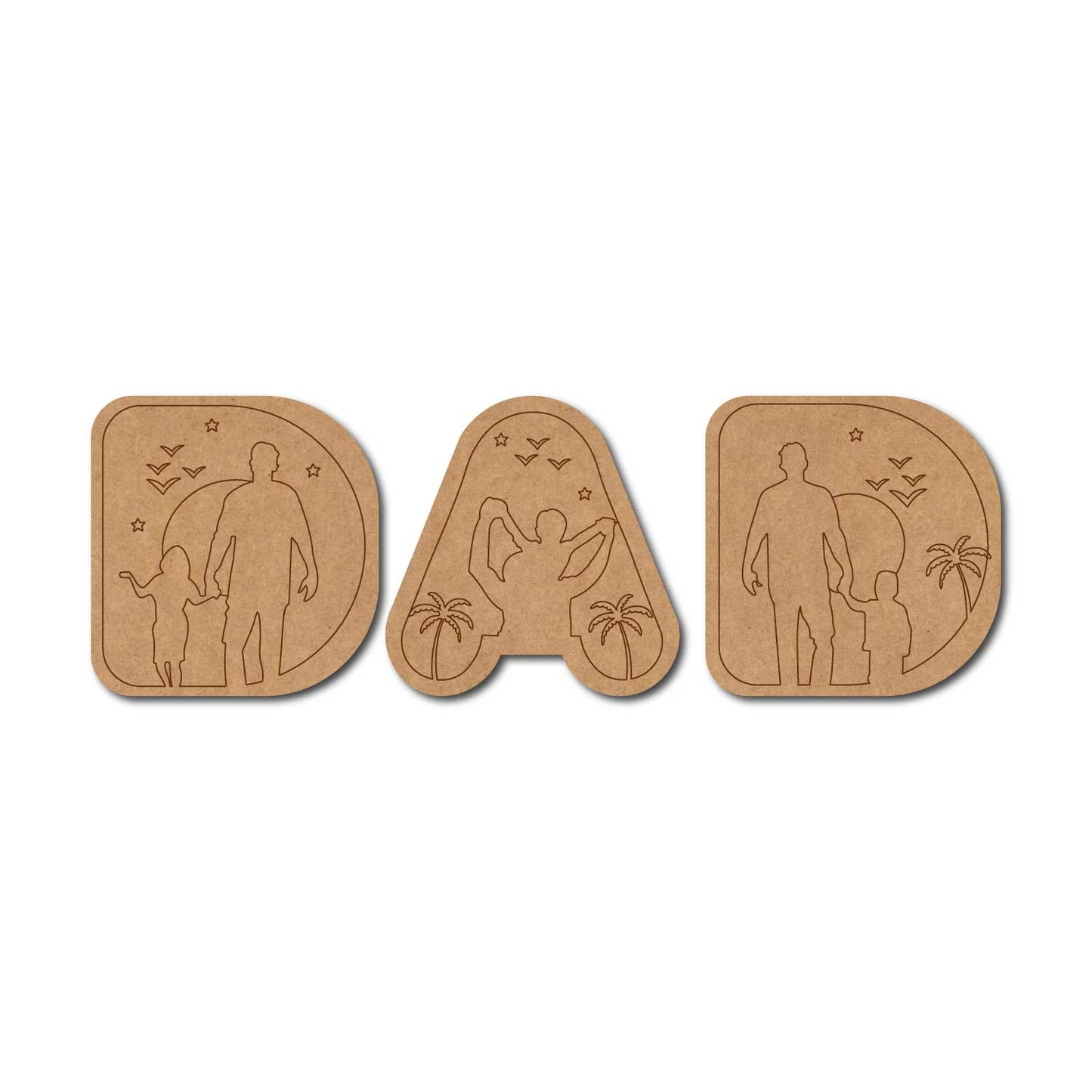 Dad Pre Marked Set MDF Design 1