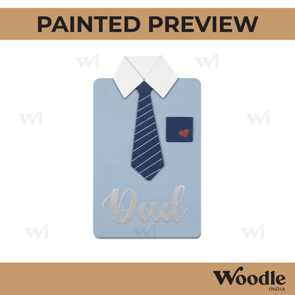 Dad Shirt Pre Marked Base MDF Design 1