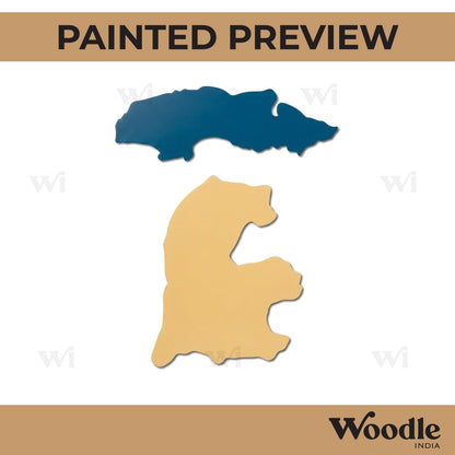 Daman & Diu Map Cutout MDF Design 1