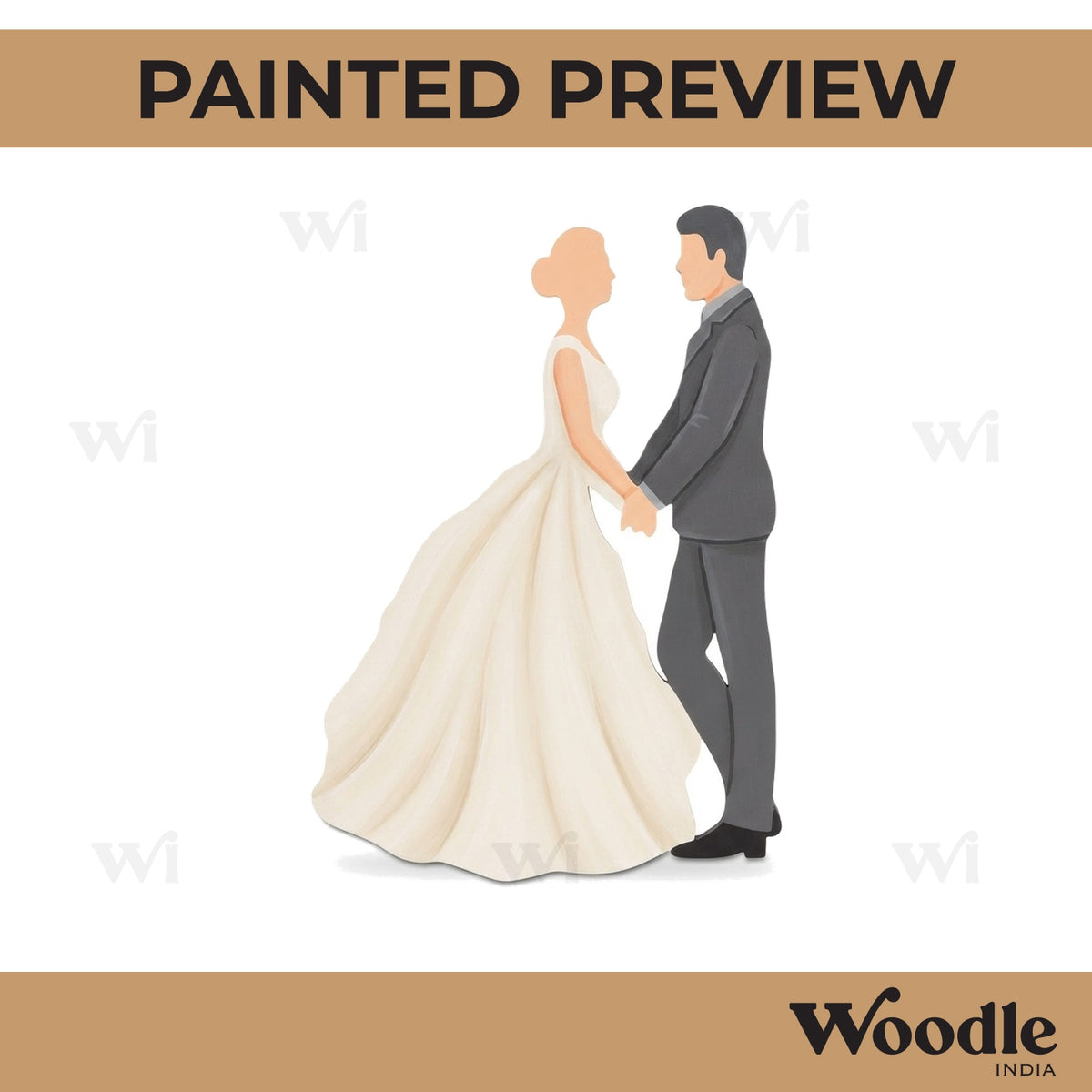 Dancing Couple Cutout MDF Design 1