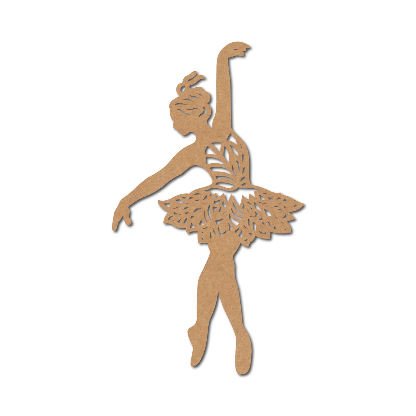 Dancing Girl Cutout MDF Design 1