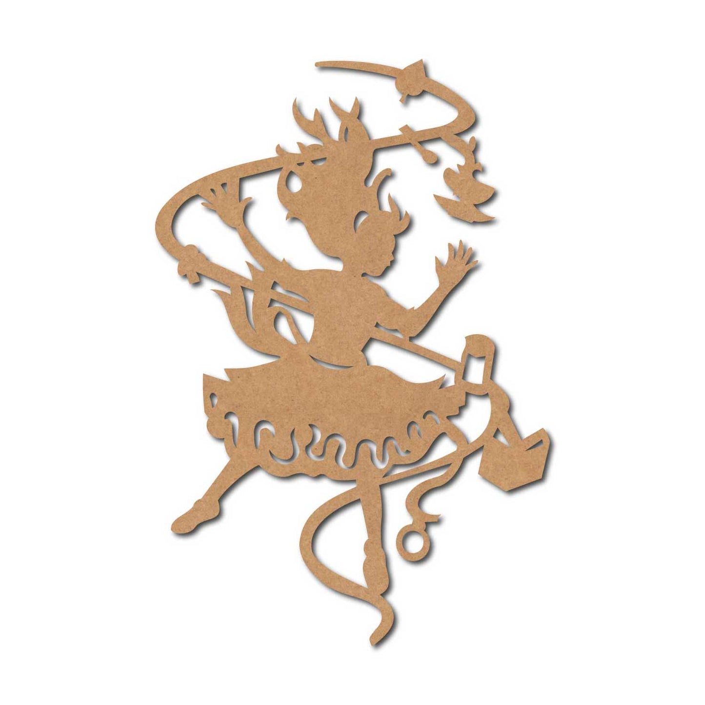 Dancing Girl Cutout MDF Design 2