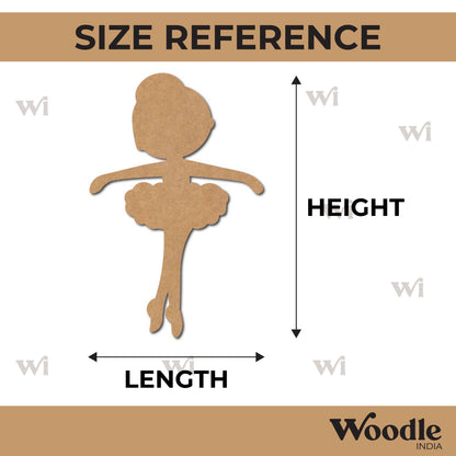 Dancing Girl Cutout MDF Design 3