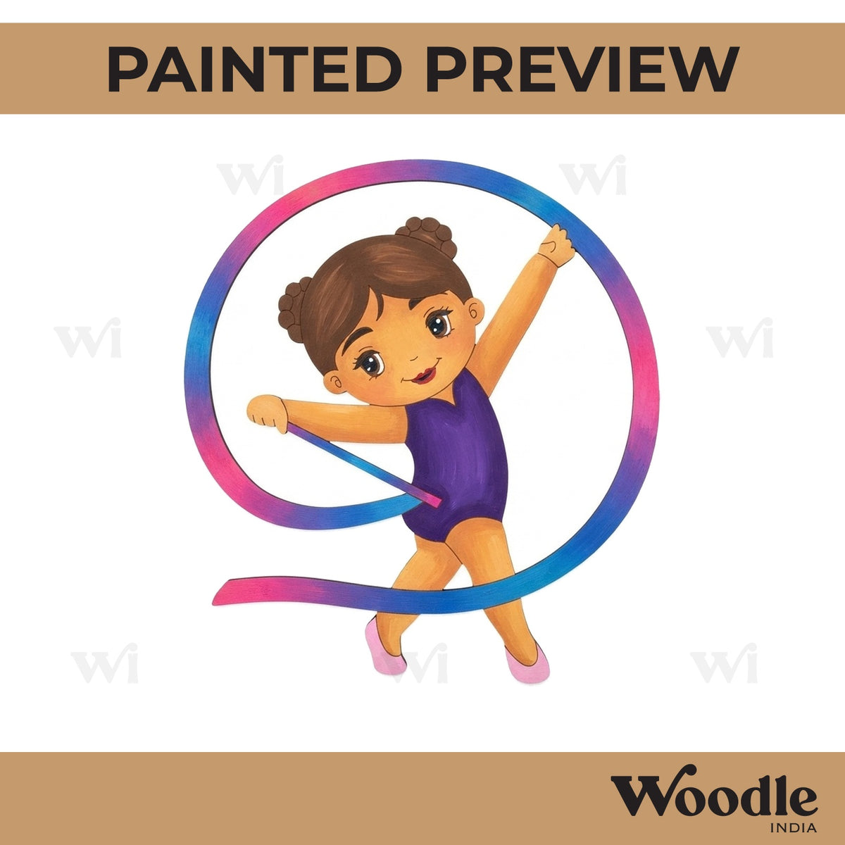 Dancing Girl Pre Marked MDF Design 2