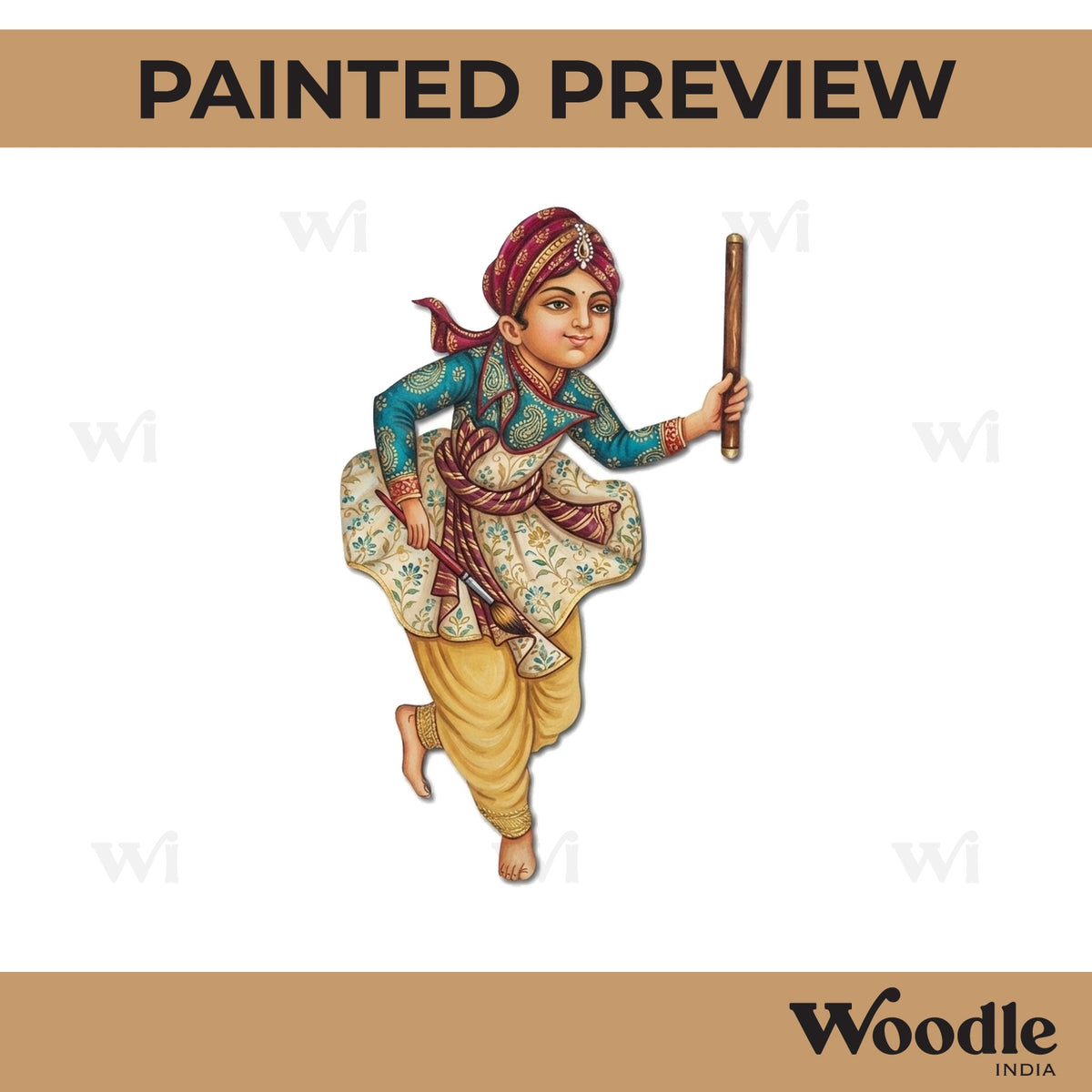 Dancing Man Pre Marked MDF Design 1