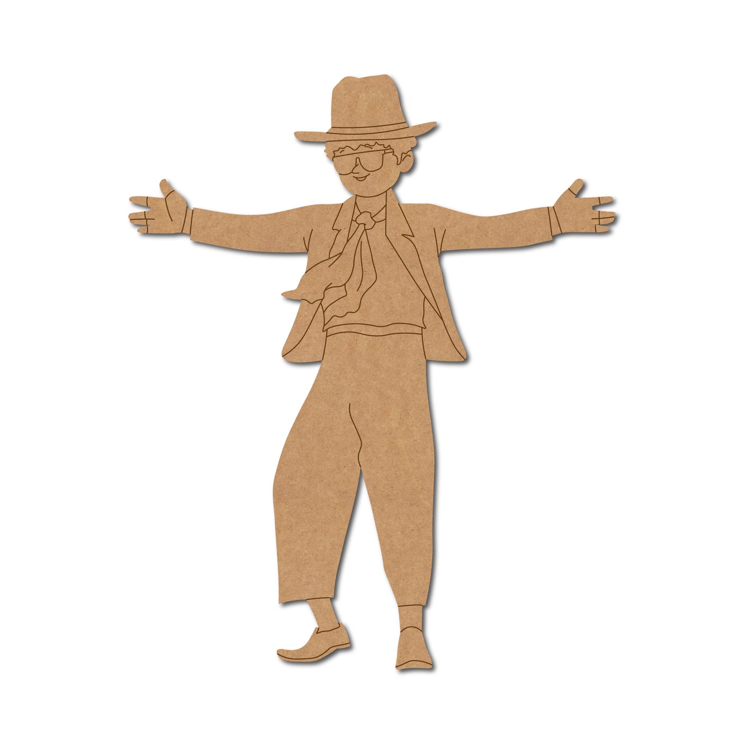 Dancing Man Pre Marked MDF Design 3